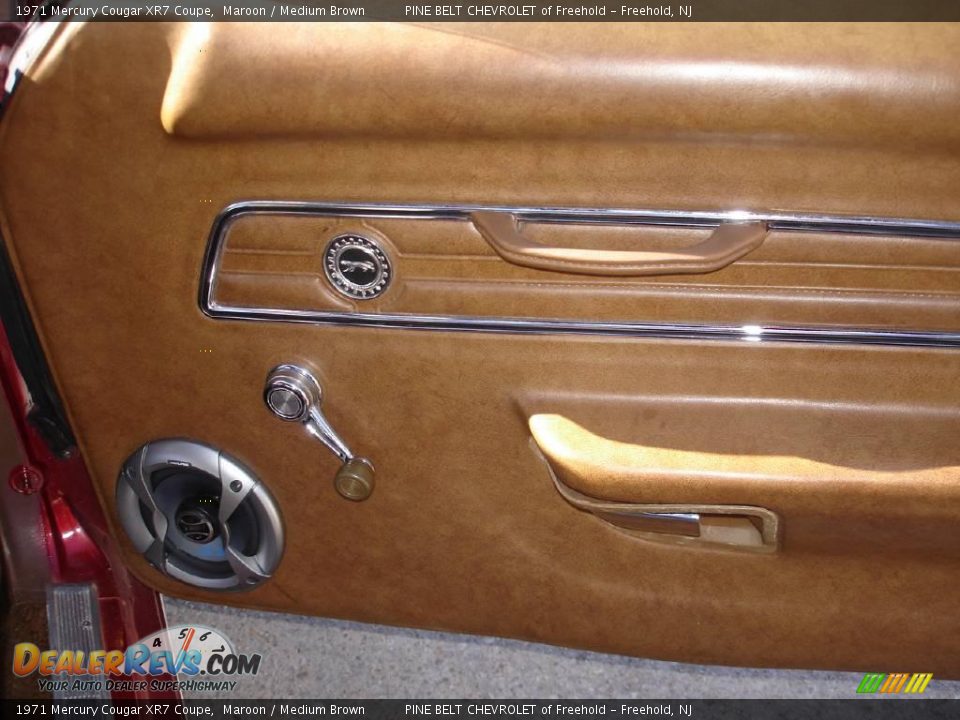 1971 Mercury Cougar XR7 Coupe Maroon / Medium Brown Photo #12