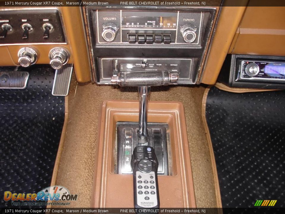 1971 Mercury Cougar XR7 Coupe Maroon / Medium Brown Photo #18