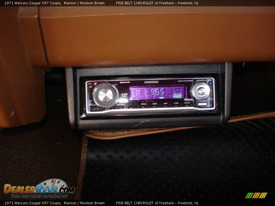 1971 Mercury Cougar XR7 Coupe Maroon / Medium Brown Photo #19