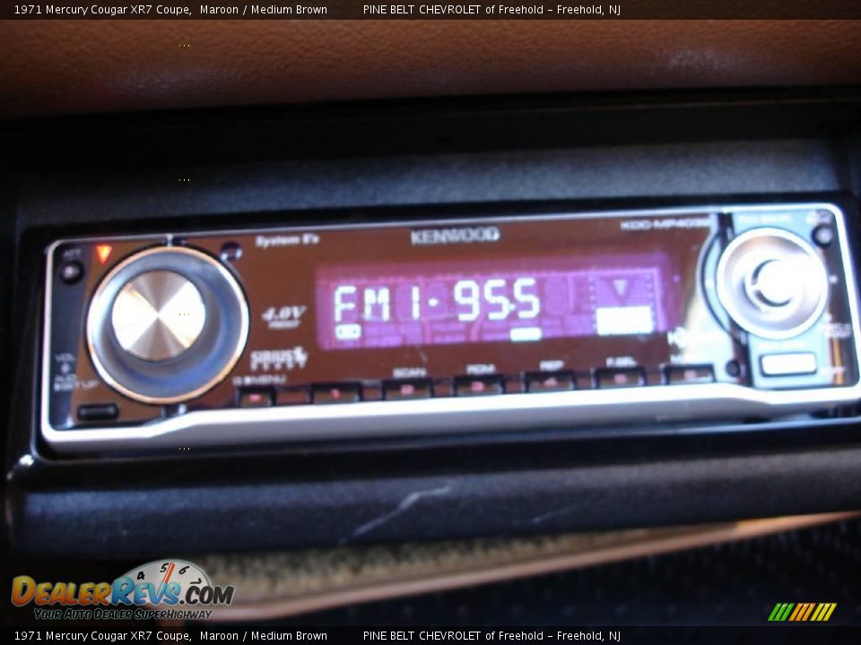 1971 Mercury Cougar XR7 Coupe Maroon / Medium Brown Photo #26