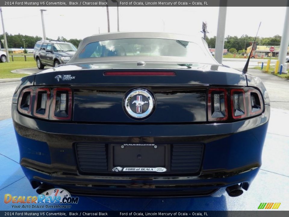 2014 Ford Mustang V6 Convertible Black / Charcoal Black Photo #4