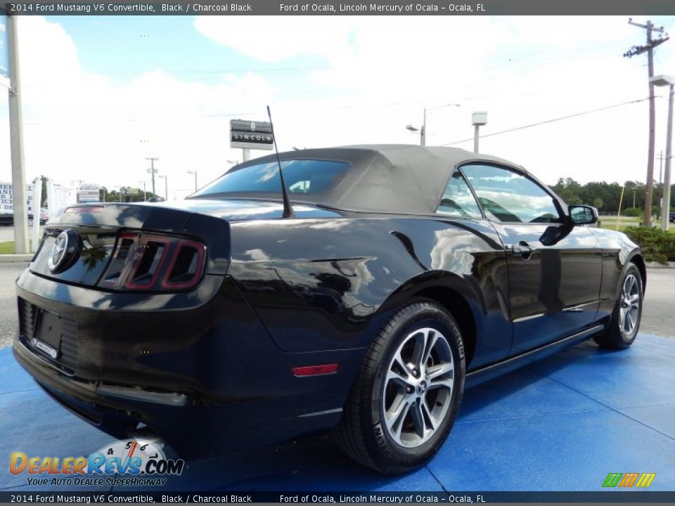 2014 Ford Mustang V6 Convertible Black / Charcoal Black Photo #5