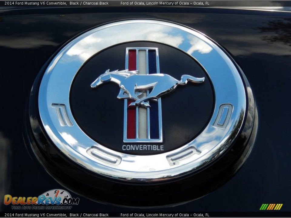 2014 Ford Mustang V6 Convertible Black / Charcoal Black Photo #12