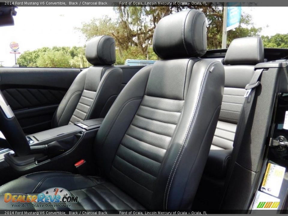 2014 Ford Mustang V6 Convertible Black / Charcoal Black Photo #15