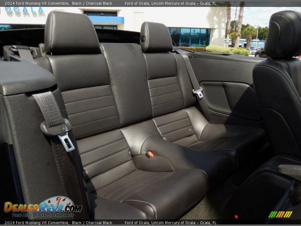 2014 Ford Mustang V6 Convertible Black / Charcoal Black Photo #17