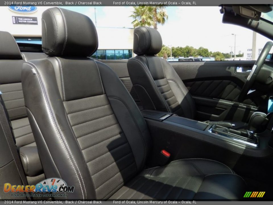 2014 Ford Mustang V6 Convertible Black / Charcoal Black Photo #19