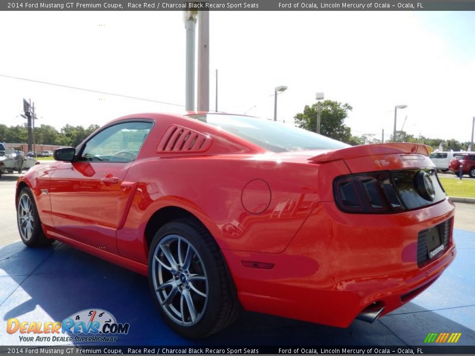 2014 Ford Mustang GT Premium Coupe Race Red / Charcoal Black Recaro Sport Seats Photo #3