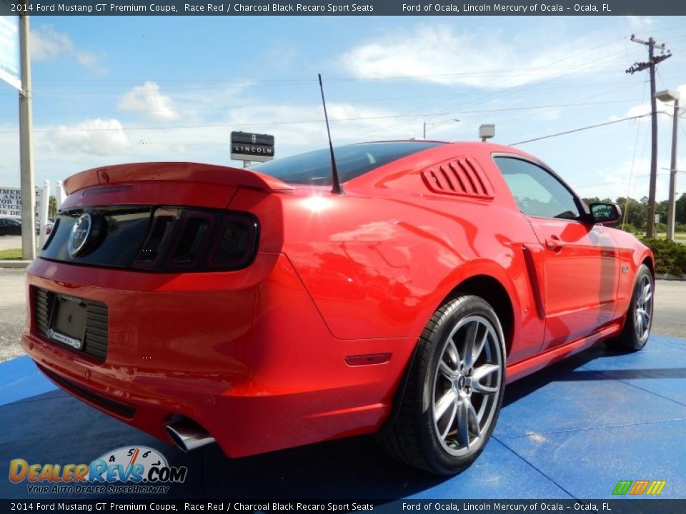 2014 Ford Mustang GT Premium Coupe Race Red / Charcoal Black Recaro Sport Seats Photo #5