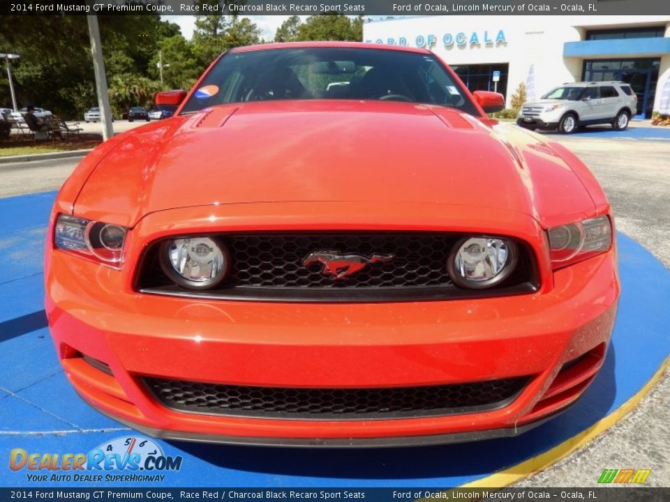 2014 Ford Mustang GT Premium Coupe Race Red / Charcoal Black Recaro Sport Seats Photo #8