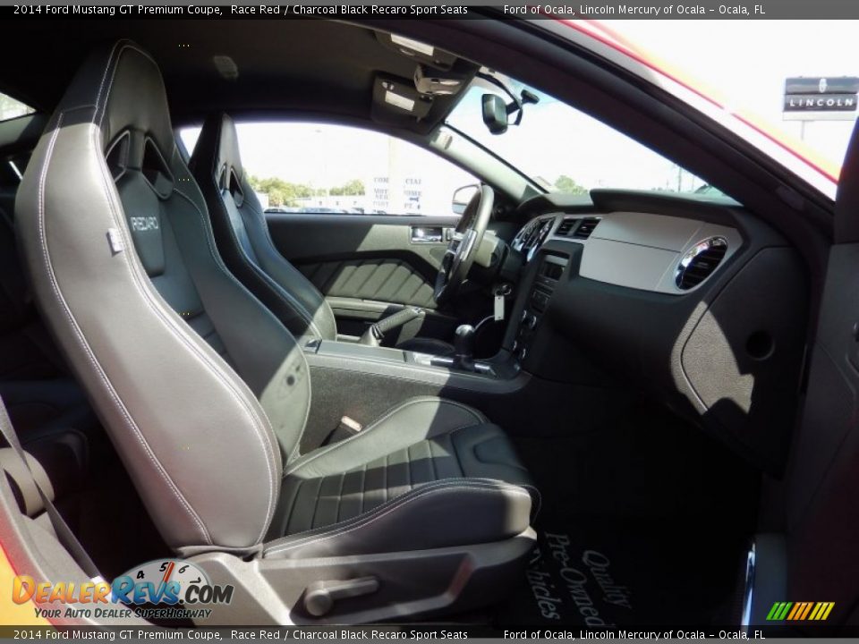 2014 Ford Mustang GT Premium Coupe Race Red / Charcoal Black Recaro Sport Seats Photo #17