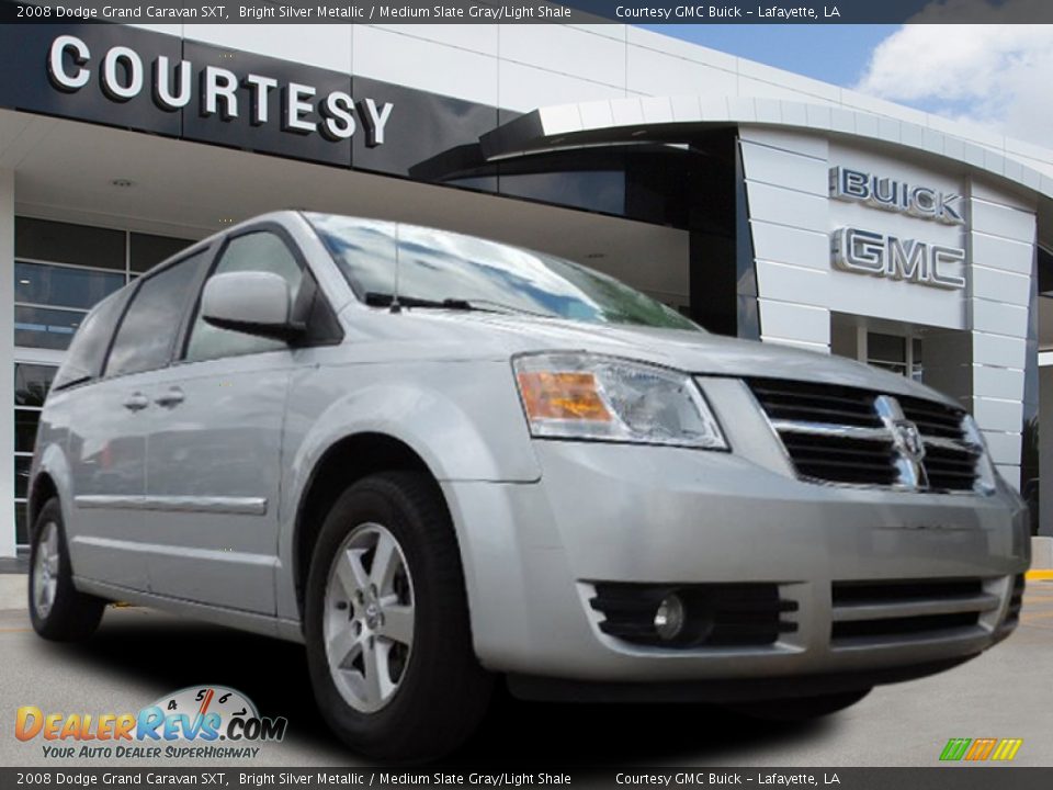 2008 Dodge Grand Caravan SXT Bright Silver Metallic / Medium Slate Gray/Light Shale Photo #1
