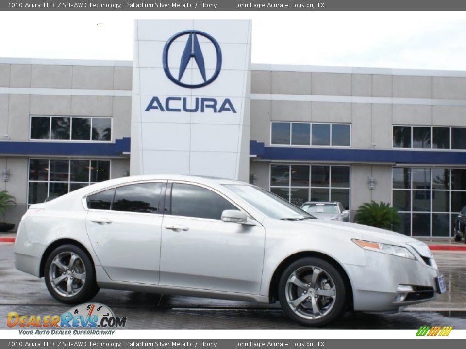 2010 Acura TL 3.7 SH-AWD Technology Palladium Silver Metallic / Ebony Photo #10