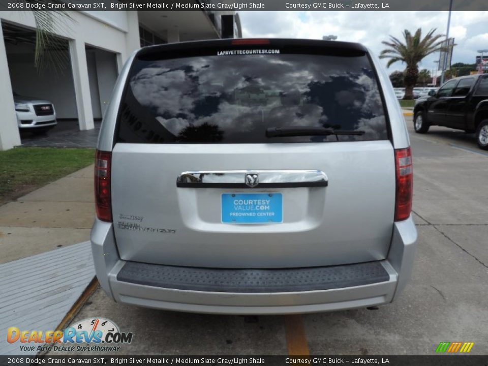 2008 Dodge Grand Caravan SXT Bright Silver Metallic / Medium Slate Gray/Light Shale Photo #5