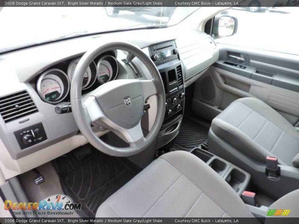 2008 Dodge Grand Caravan SXT Bright Silver Metallic / Medium Slate Gray/Light Shale Photo #14