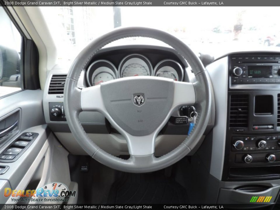 2008 Dodge Grand Caravan SXT Bright Silver Metallic / Medium Slate Gray/Light Shale Photo #16