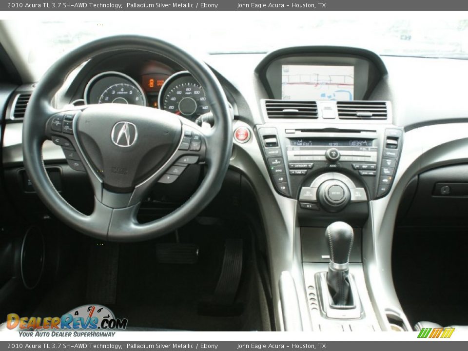 2010 Acura TL 3.7 SH-AWD Technology Palladium Silver Metallic / Ebony Photo #26