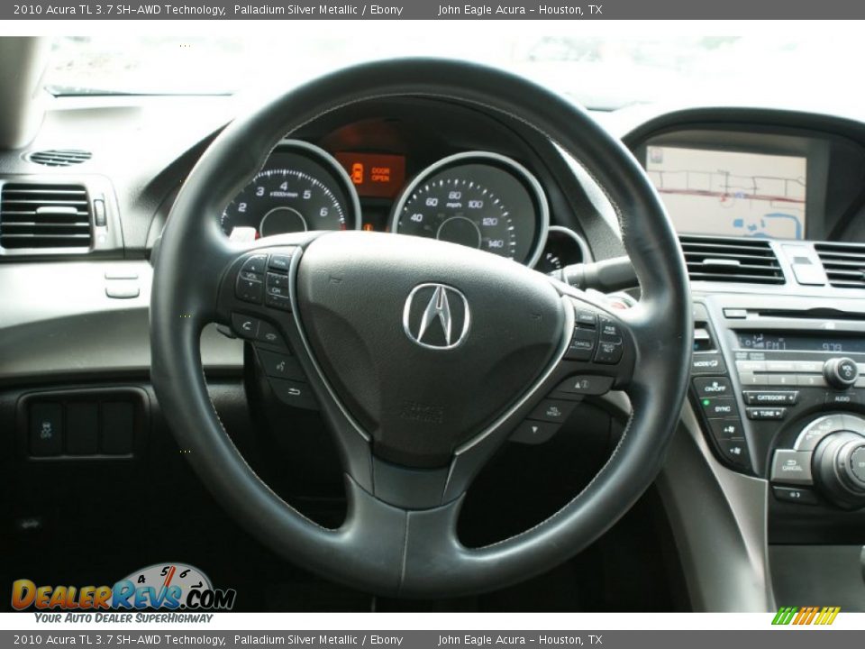 2010 Acura TL 3.7 SH-AWD Technology Palladium Silver Metallic / Ebony Photo #29