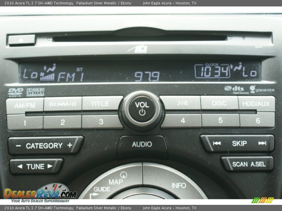 2010 Acura TL 3.7 SH-AWD Technology Palladium Silver Metallic / Ebony Photo #31
