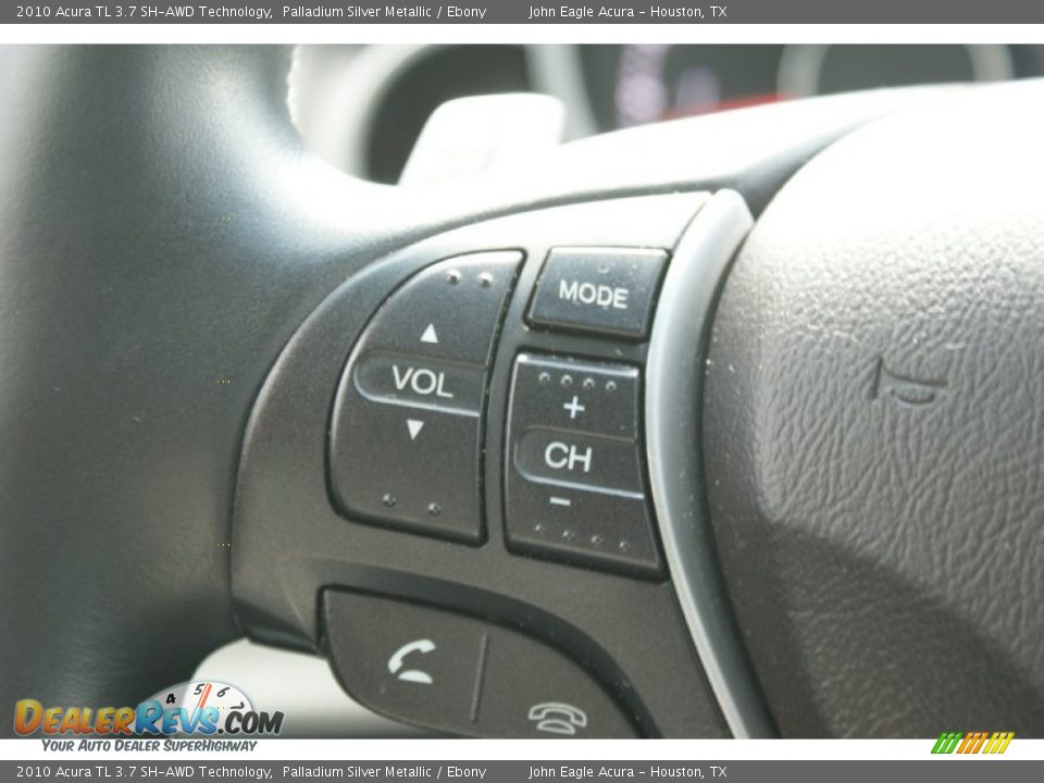 2010 Acura TL 3.7 SH-AWD Technology Palladium Silver Metallic / Ebony Photo #34