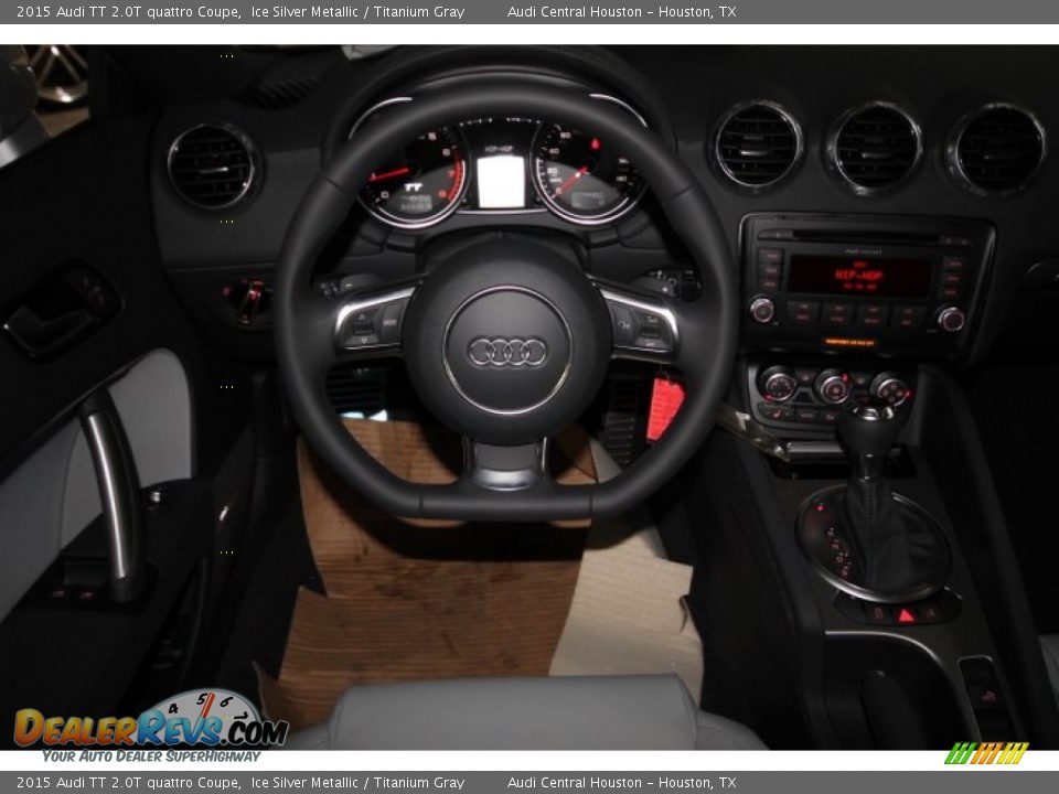 2015 Audi TT 2.0T quattro Coupe Ice Silver Metallic / Titanium Gray Photo #12