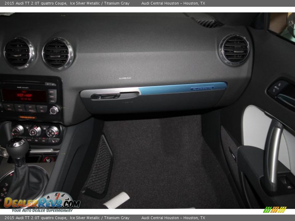 2015 Audi TT 2.0T quattro Coupe Ice Silver Metallic / Titanium Gray Photo #13