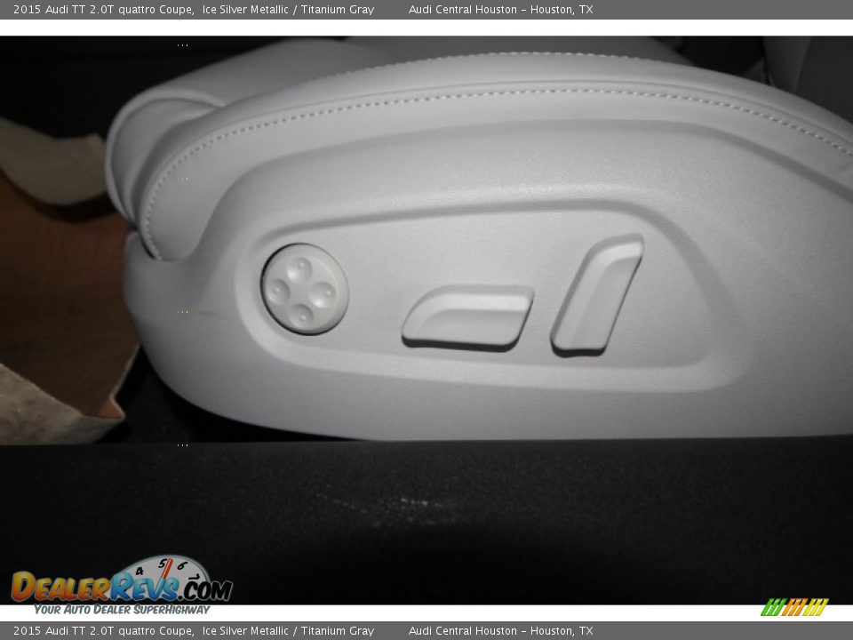 2015 Audi TT 2.0T quattro Coupe Ice Silver Metallic / Titanium Gray Photo #17