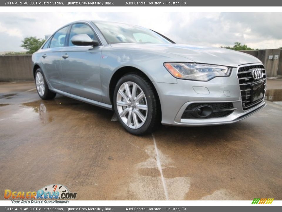 2014 Audi A6 3.0T quattro Sedan Quartz Gray Metallic / Black Photo #1