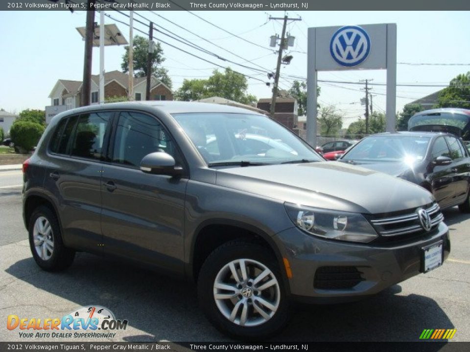 2012 Volkswagen Tiguan S Pepper Gray Metallic / Black Photo #1