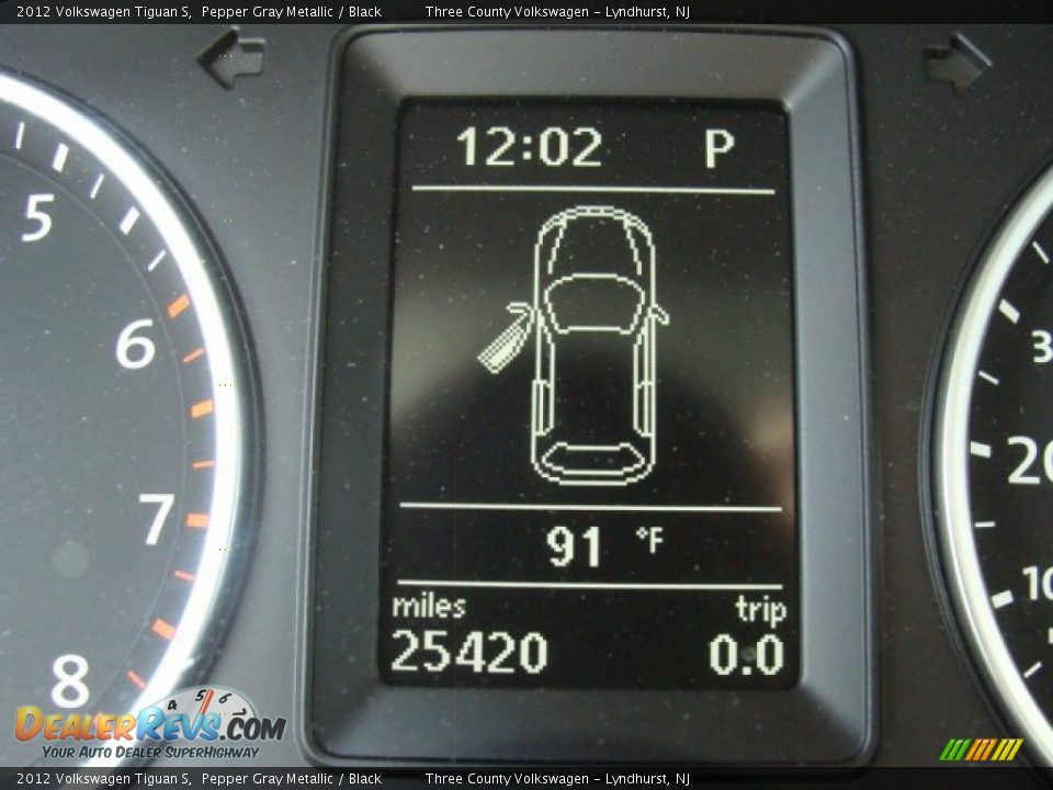 2012 Volkswagen Tiguan S Pepper Gray Metallic / Black Photo #9