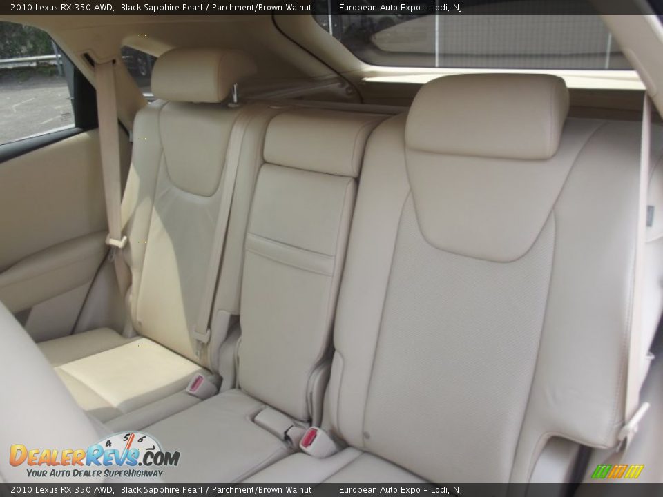 2010 Lexus RX 350 AWD Black Sapphire Pearl / Parchment/Brown Walnut Photo #11