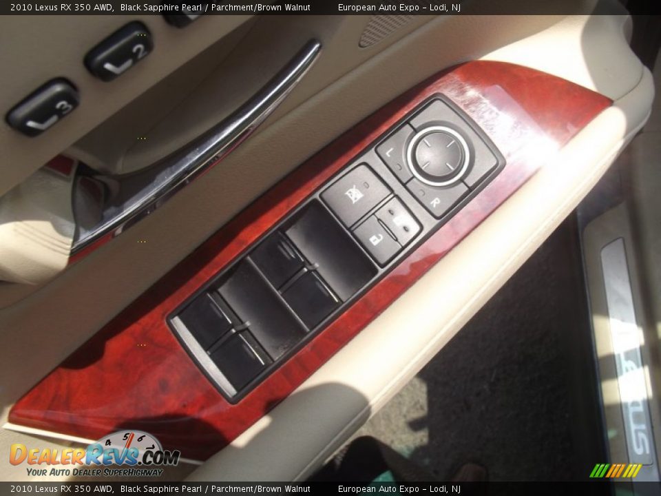2010 Lexus RX 350 AWD Black Sapphire Pearl / Parchment/Brown Walnut Photo #19