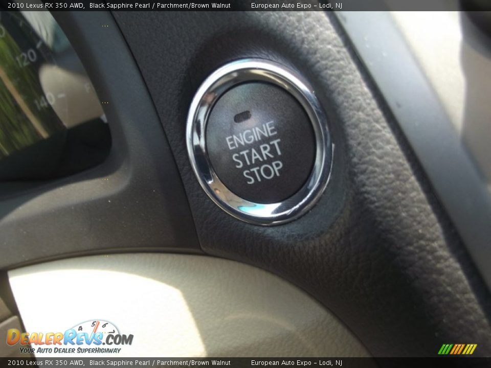 2010 Lexus RX 350 AWD Black Sapphire Pearl / Parchment/Brown Walnut Photo #29