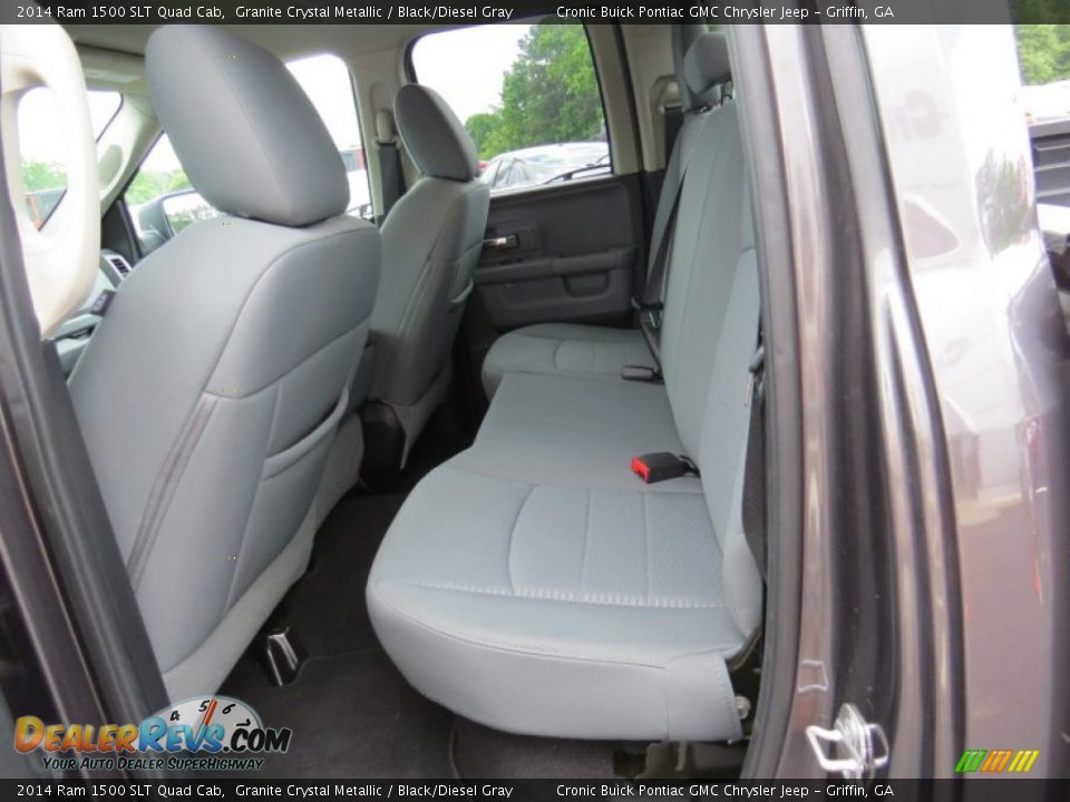 2014 Ram 1500 SLT Quad Cab Granite Crystal Metallic / Black/Diesel Gray Photo #15