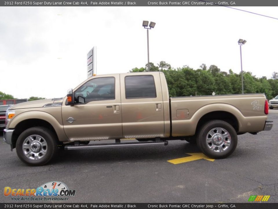 2012 Ford F250 Super Duty Lariat Crew Cab 4x4 Pale Adobe Metallic / Black Photo #4