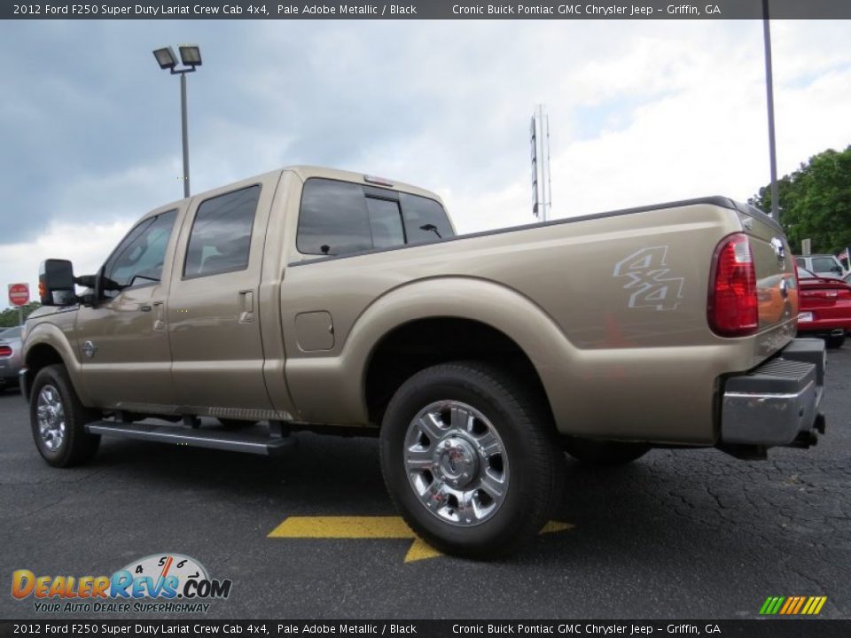 2012 Ford F250 Super Duty Lariat Crew Cab 4x4 Pale Adobe Metallic / Black Photo #5
