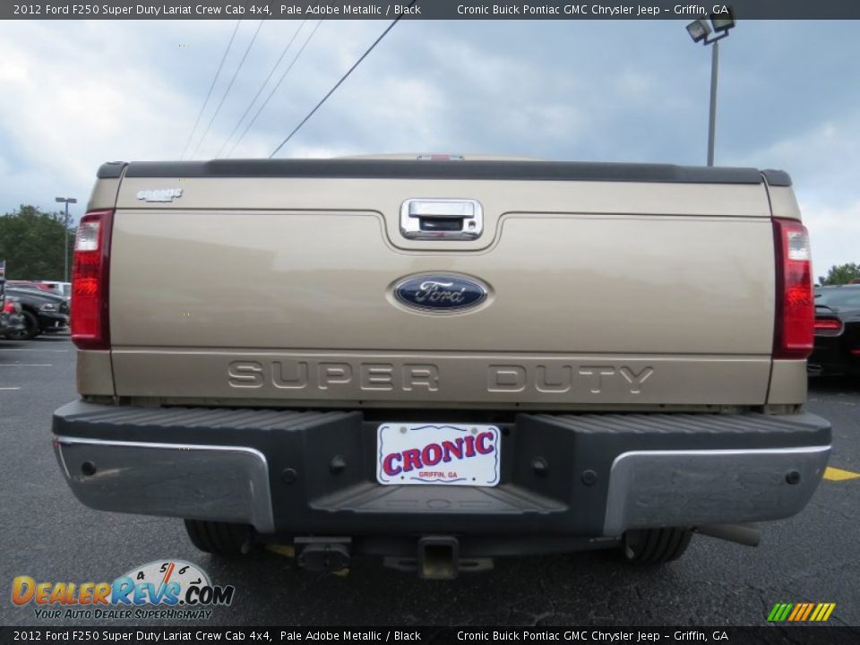 2012 Ford F250 Super Duty Lariat Crew Cab 4x4 Pale Adobe Metallic / Black Photo #6