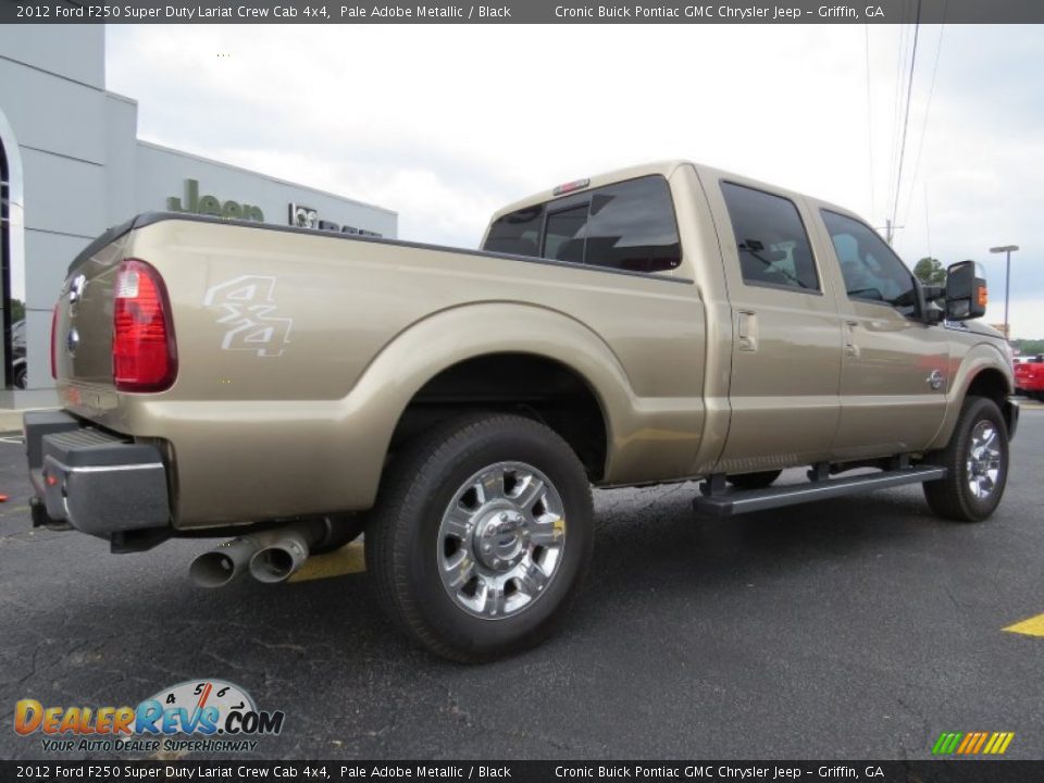 2012 Ford F250 Super Duty Lariat Crew Cab 4x4 Pale Adobe Metallic / Black Photo #7