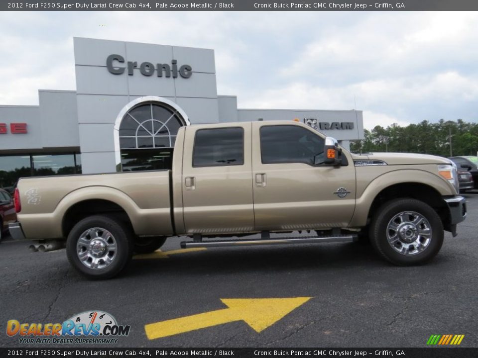 2012 Ford F250 Super Duty Lariat Crew Cab 4x4 Pale Adobe Metallic / Black Photo #8