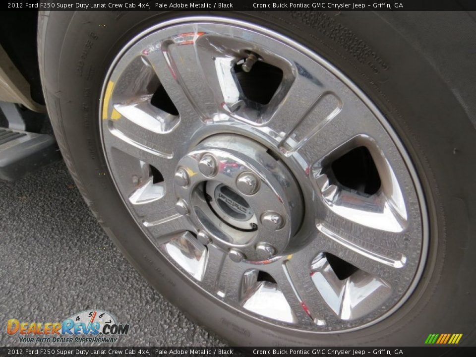 2012 Ford F250 Super Duty Lariat Crew Cab 4x4 Pale Adobe Metallic / Black Photo #9