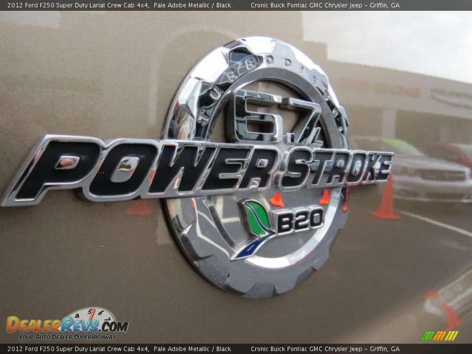 2012 Ford F250 Super Duty Lariat Crew Cab 4x4 Pale Adobe Metallic / Black Photo #10