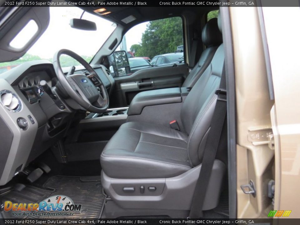 2012 Ford F250 Super Duty Lariat Crew Cab 4x4 Pale Adobe Metallic / Black Photo #11