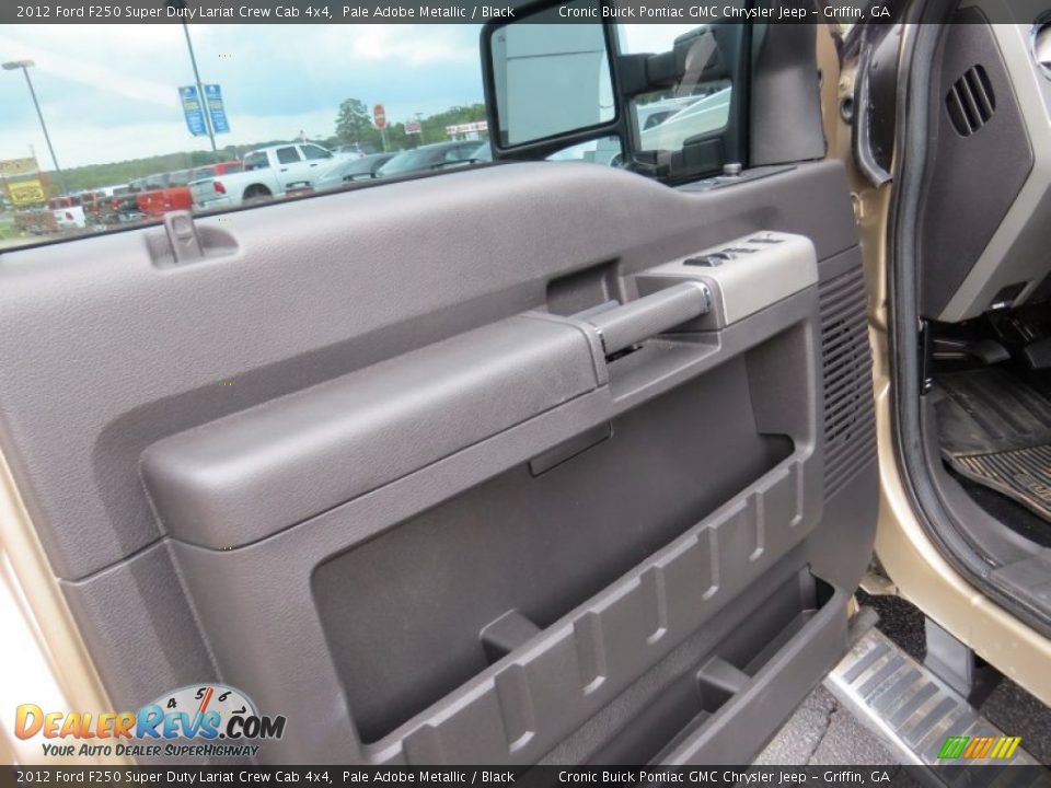 2012 Ford F250 Super Duty Lariat Crew Cab 4x4 Pale Adobe Metallic / Black Photo #13