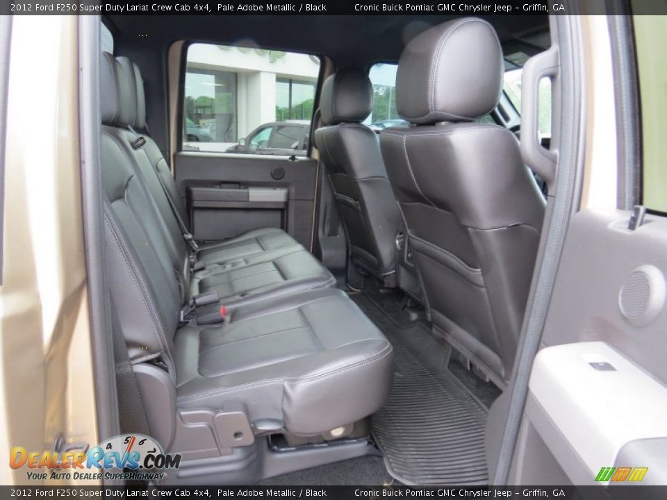 2012 Ford F250 Super Duty Lariat Crew Cab 4x4 Pale Adobe Metallic / Black Photo #17