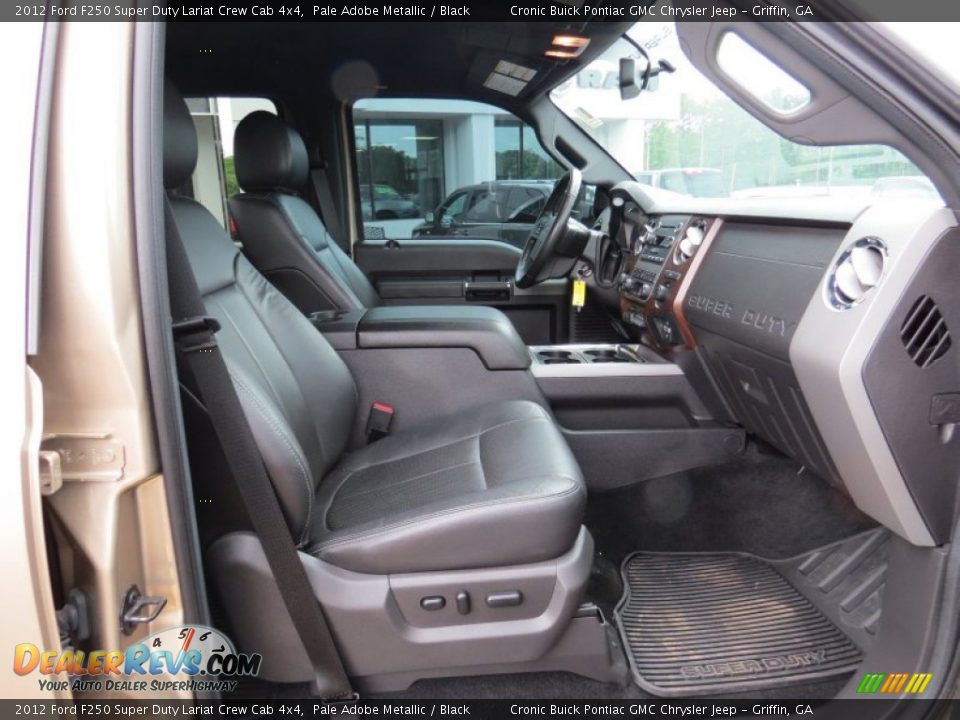 2012 Ford F250 Super Duty Lariat Crew Cab 4x4 Pale Adobe Metallic / Black Photo #18