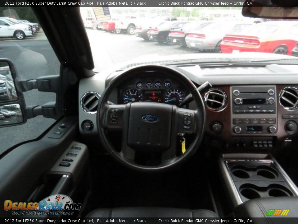 2012 Ford F250 Super Duty Lariat Crew Cab 4x4 Pale Adobe Metallic / Black Photo #21