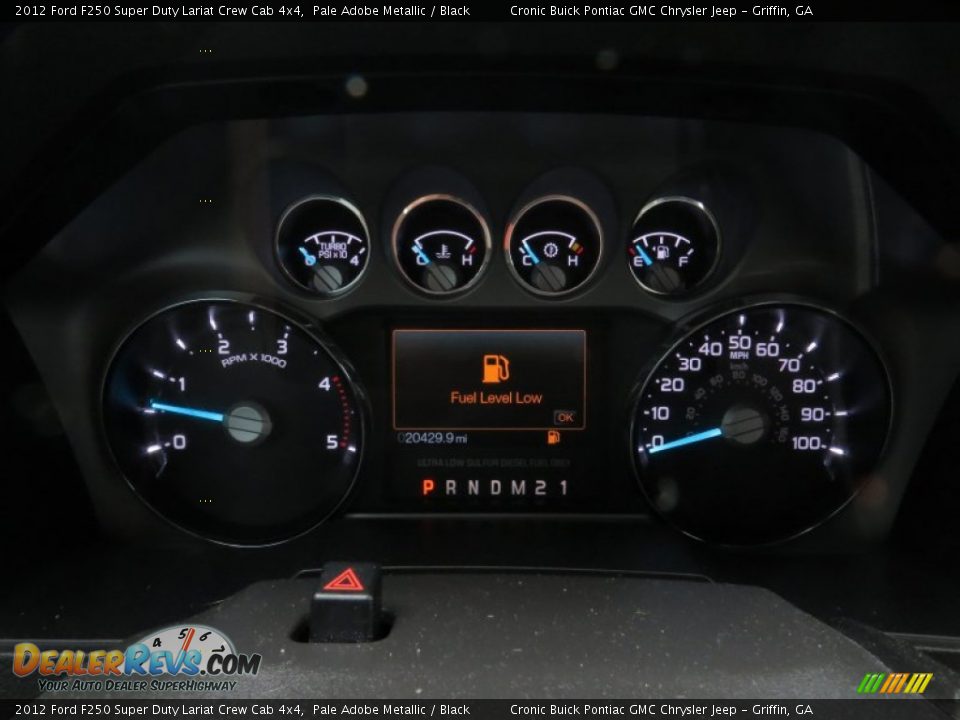 2012 Ford F250 Super Duty Lariat Crew Cab 4x4 Pale Adobe Metallic / Black Photo #22