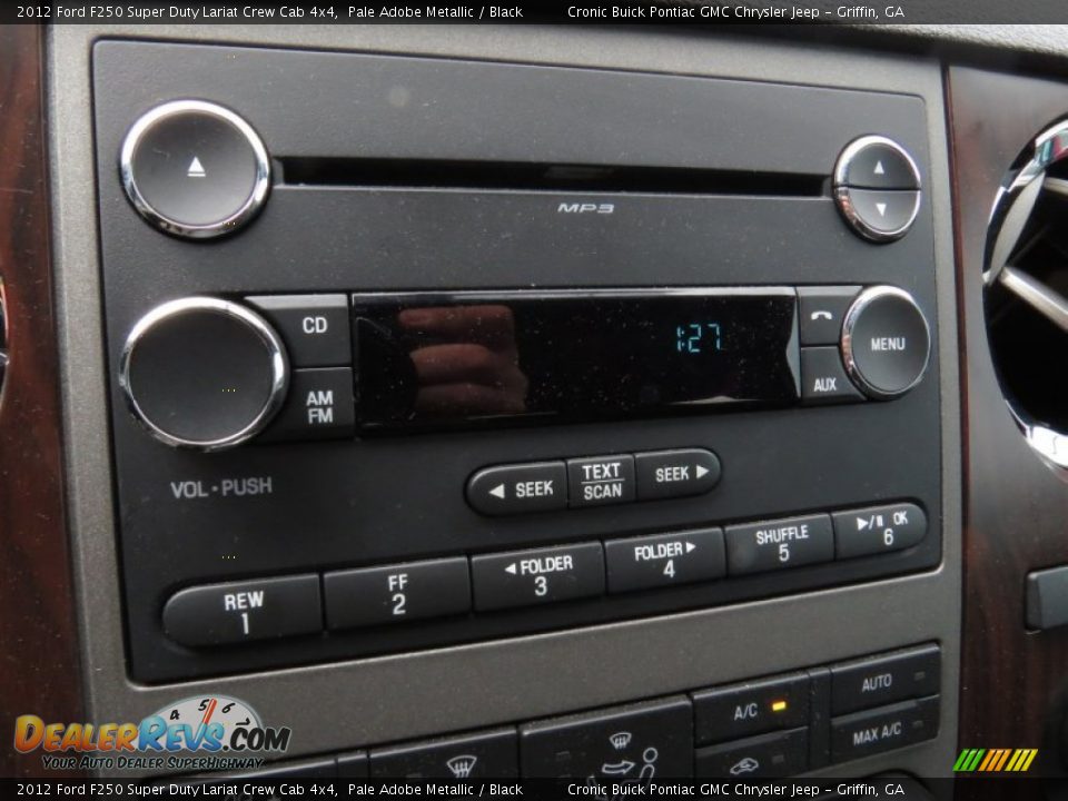 2012 Ford F250 Super Duty Lariat Crew Cab 4x4 Pale Adobe Metallic / Black Photo #24