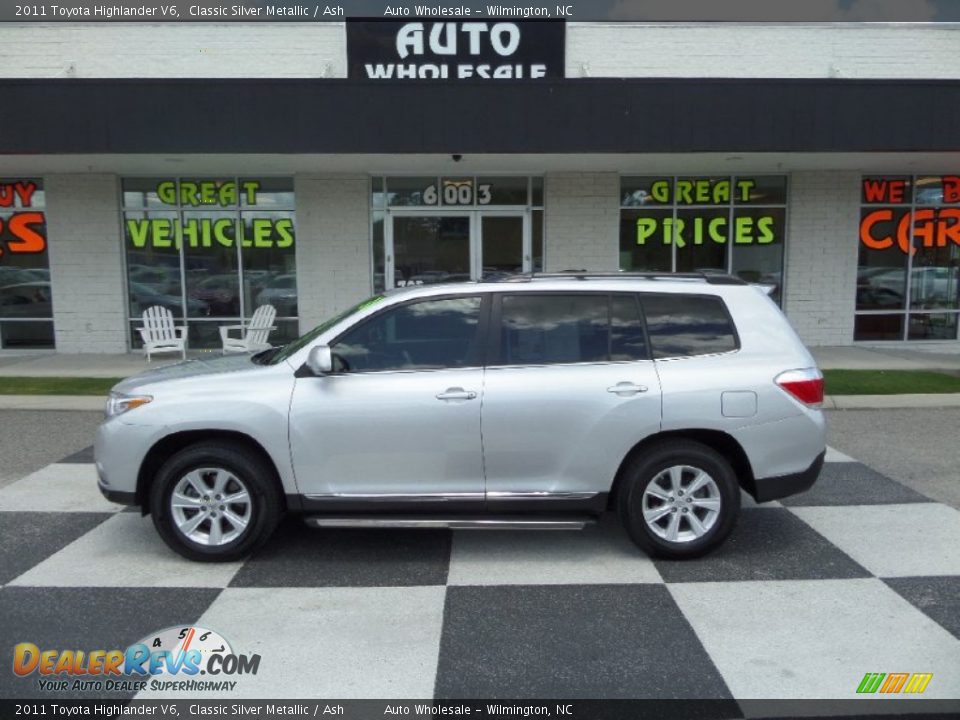 2011 Toyota Highlander V6 Classic Silver Metallic / Ash Photo #1