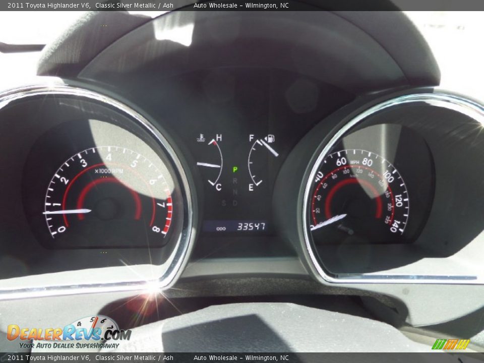 2011 Toyota Highlander V6 Classic Silver Metallic / Ash Photo #16