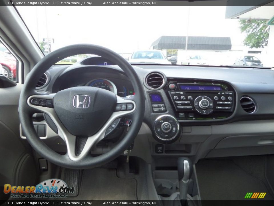 2011 Honda Insight Hybrid EX Taffeta White / Gray Photo #15